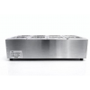 Condimentadora Central Refrigerada Inox  8 Cubas 1/6 - ZPCNR08