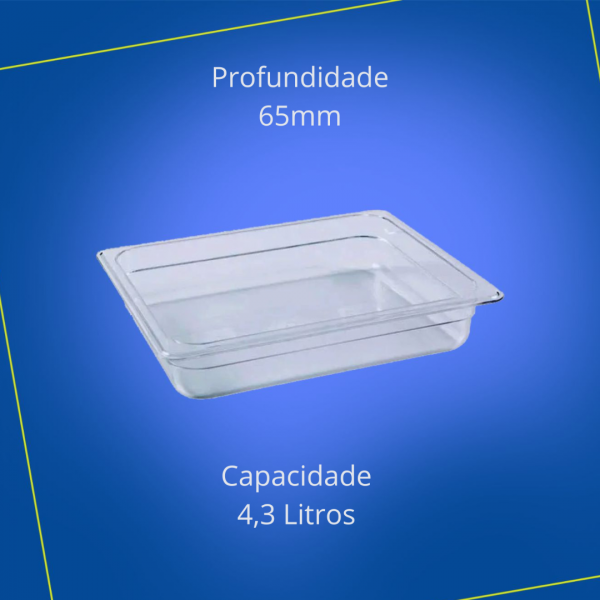 Cuba de 1/2 x 65mm de Profundidade Acrílica - 32,5 x 26,5cm