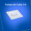 Tampa Para Cuba 1/4 Acrílica  - 26,5 x 16,2cm
