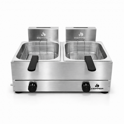 Tacho Fritador a Gás 2 Cubas 1/2 Zepper - ZP20G