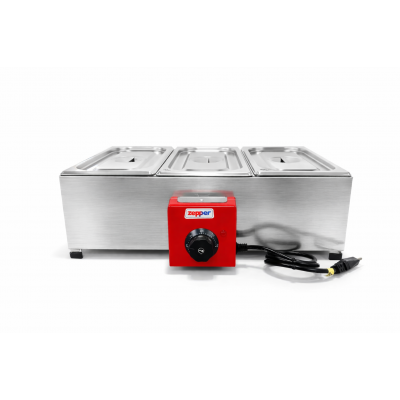 Chocolateira Derretedeira Inox 3 Cuba 1/3 - CH30E