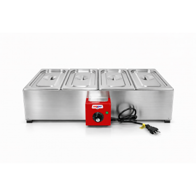 Chocolateira Derretedeira Inox 4 Cubas  1/4 - CH40E1/4