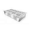 Condimentadora Embutida Refrigerada Inox 8 Cubas 1/6 - ZPCNR08E