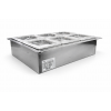 Condimentadora Embutida Refrigerada Inox 6 Cubas 1/6 - ZPCNR06E