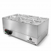 Réchaud Elétrico Aquecido Inox 6 Cuba 1/6 - ZPRC06