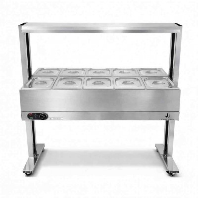Buffet Elétrico 10 Cubas 1/2 com Rodizio - ZPBF10-R 