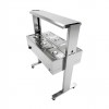 Buffet Elétrico 06 Cubas GN 1/2 x100mm com Rodízio | ZEPPER - ZPBF06-R