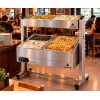 Buffet Quente e Frio 04 Cubas GN 1/2 x100mm com Rodízio | ZEPPER - ZPBFQF04-R