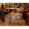 Buffet Elétrico 04 Cubas GN 1/2 x 100 mm com Rodízio | ZEPPER - ZPBF04-R